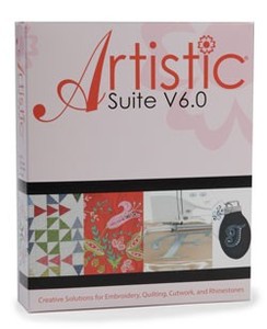 Artistic Suite v7 DRAWings Digitizing Wings Cutwork Software +SimpleCut Crystals +Monogram +4 Cutting Needles