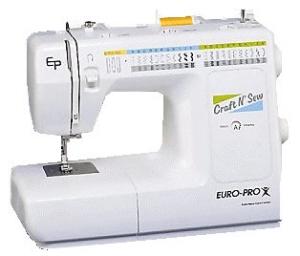 Euro Pro EP7500XH Craft-n-Sew 42-Stitch Function Sewing Machine with 12 Metal Feet