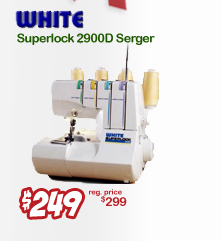 White Serger 2900