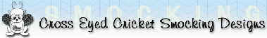 Cross Eyed Cricket Smocking Design Plates Logo
