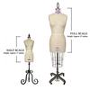 Buy PGM Female Half Body Dress Form with Legs and Collapsible Shoulders  Industry Grade (601A) (8) Online at desertcartBermuda