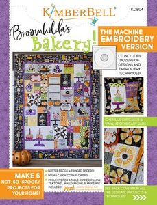 KimberBell KD804 Broomhilda's Bakery Machine Embroidery CD and Color Booklet
