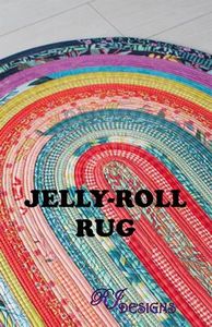 R.J.Designs RJD100, Jelly Roll Rug Pattern 30in x 44in by Roma Lambson, R.J. Designs RJD100 Jelly Roll Rug Pattern for 30in x 44in by Roma Lambson