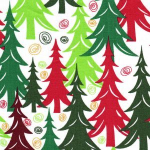 Fabric Finders 1993 Christmas Tree Fabric by the yard