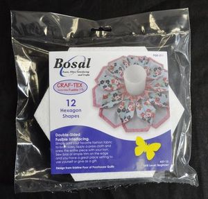 91491: Bosal BOS437-12 In-R-Form Double-Sided Fusible Interfacing Hexagon Shapes