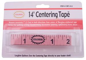 77446: Colonial Needle CBT-14-2 Longarm Centering Tape Measure 14"