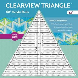 Clearview Triangle CT20330, 12in 60 Degree Ruler by Marci Baker