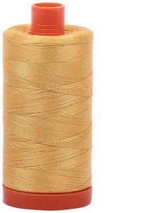 Aurifil Cotton Thread MK50SC6-2134, 50wt 1422 yds Spun Gold