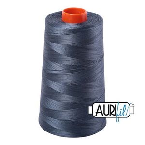 Aurifil A6050-1158 Mako Cotton Thread 50wt 6452yd Cone Medium Grey