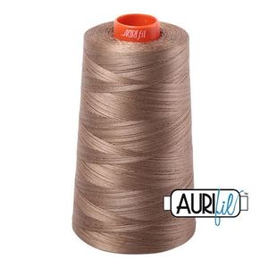 Aurifil MK50CO-2370 Mako Cotton Thread 50wt 6452yd Cone Dark Natural