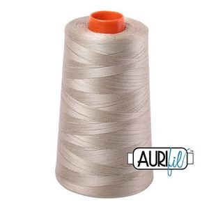 93032: Aurifil A6050-2324 Mako Cotton Thread 50wt 6452yd Cone Stone