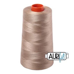 Aurifil A6050-2325, Mako Cotton Thread 50wt 6452yd Cone Linen Color