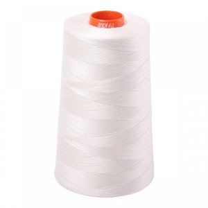 93026: Aurifil A6050-2026 Mako Cotton Thread 50wt 6452yd Cone Chalk
