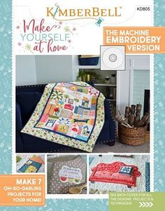 Kimberbell KD805, Make Yourself at Home Machine Embriodery CD and Book