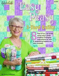 Fabric Cafe FC031741, Easy Peasy 3-Yard Quilts 8 Patterns
