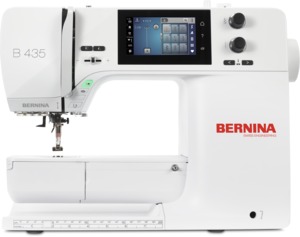 Bernina B435, Computer Sewing Machine, 7" Arm,  650 Stitch 5.5mmW x 6mmL, 11 Needle Positions, 8LED, 21Lb, USB Port, Ext Table, Jumbo Bobbins, 5 Feet