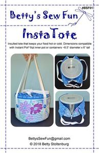 BSF01 InstaTote Betty's Sew Fun Sewing Pattern, for 6 quart Instant Pot