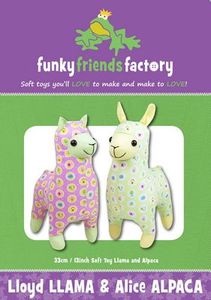 Funky Friends Factory FFF4668 Lloyd Llama Alice Alpaca