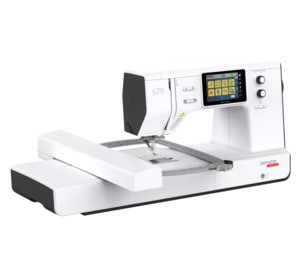 94068: Bernette B79 500 Stitch Sewing Machine 9"Arm 17BH, 6x10 Embroidery 200 Designs, 5"Color LCD, IDFeed, 7mm ZZ+SS Needle Plates, 9Feet, DCmotor +Toolbox*