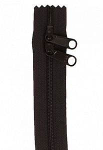 Patterns by Annie ZIP40-105 Handbag Zippers, 40 in Double Slide-Black