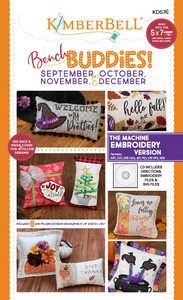 Kimberbell KD576 Bench Buddies September, October, November, December - Machine Embroidery CD