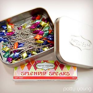 Patty Young Designs PYDSS Splendid Spears Designer 100 Straight Pins