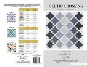 95186: Lo and Behold Stitchery LBS103 Celtic Crossing Quilt Pattern