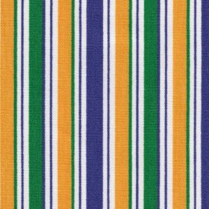 Fabric Finders 2284 Mardi Gras Stripe : Purple, Kelly & Gold  60″ wide bolt