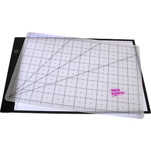 Nifty Notions NN3021, LED Back Lit Lightpad Light Board and Cutting Mat 8 in x 11 in