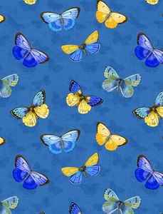 Wilmington Prints 1406 28136 445 Madison Butterflies Blue