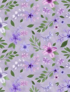 Wilmington Prints 3017 27580 667 Amethyst Magic Medium Floral Purple