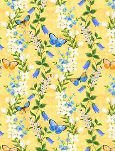 Wilmington Prints 1406 28132 514 Madison Floral Trails Yellow