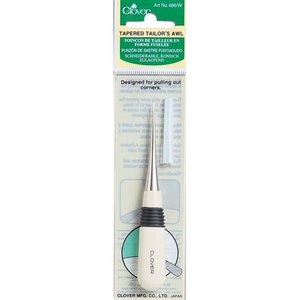 64210: Clover CL485W White Straight Tailors Awl