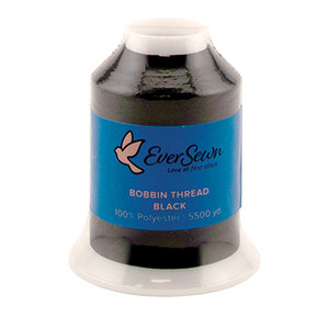 Eversewn ES-BOB Best Buy Expert Embroidery Machine Bobbin Thread, Economic 5500yd 60wt Spun Poly Cone - White Or Black