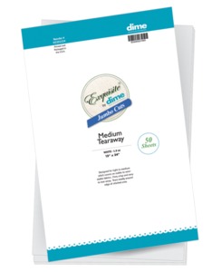 DIME H3201524 Jumbo Cuts Medium Tearaway Embroidery Stabilizer Backings, 50 of 15" x 24" Sheets