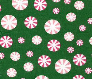 Fabric Finders 1952 Peppermint Candy Fabric – Green by the yard