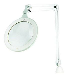 63139: Daylight U25130 Omega 7 Magnifier Lamp Light, large 7in diameter 3 diopter (1.75X), Clamp and Adapter