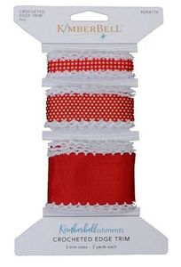 Kimberbell KDKB176 Crochet Edge Trim - Red