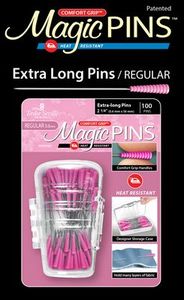 Taylor Seville Originals MAG219553 Magic Pins Extra Long Regular 2 1/4" 100 pins