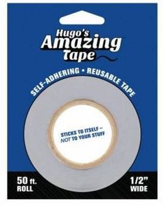 55640: HUGOSHALFINCH Hugos Amazing Tape 1/2'' x 50ft, No More Unraveling Thread Spools