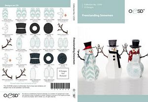 77923: OESD 12599CD Freestanding Snowmen FSL Free Standing Lace Designs CD