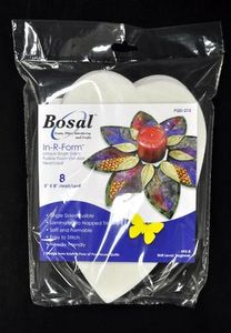 Bosal BOS495-8 In-R-Form Single Sided Fusible Heart Leaf Shape for Poor House pattern PQD-213