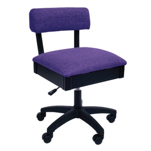 Arrow H8160 Swivel Chair, Under Seat Storage, Royal Purple Fabric