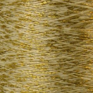 Yenmet Twilight Gold 500m-Off White 7058 Spool of Specialty Metallic Thread