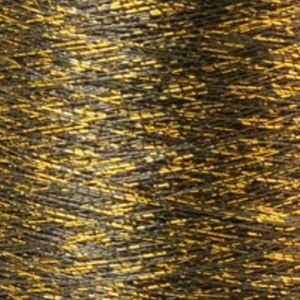 Yenmet Twilight Gold 500m-Black 7055 Spool of Specialty Metallic Thread