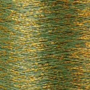 Yenmet Twilight Gold 500m-Light Green 7052 Spool of Specialty Metallic Thread