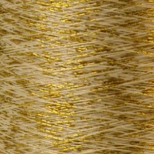 Yenmet Twilight Gold 500m-White 7050 Spool of Specialty Metallic Thread