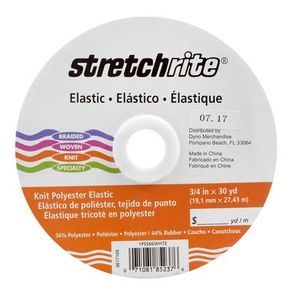StretchRite SS66 Knit Elastic 3/4inx30yd White
