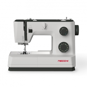 Necchi, Sewing Machine, Q132A, Needle Threader, Necchi Q132A Mechanical Sewing Machine with 32 Stitches, 1-Step Buttonhole, Top Drop In Bobbin, Drop Feed for Free Motion, Metal Bed Plate, 1000SPM