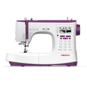 96898: Necchi NC204D 439Stitch Computer Sewing Machine, Auto Threader/Trimmer, 13 x 1-Step Buttonholes, 3 Fonts, Start/Stop, Speed Control, Ext Table, 13Feet